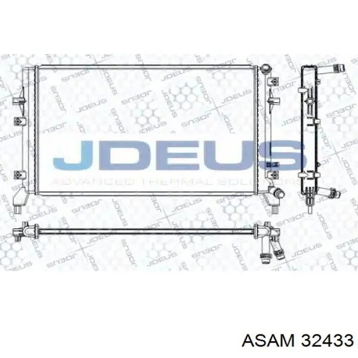 32433 Asam radiador refrigeración del motor