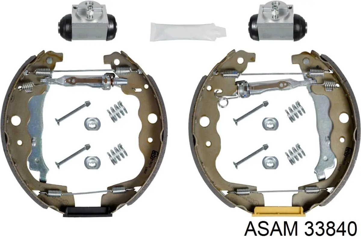 33840 Asam kit de montaje, zapatas de freno traseras