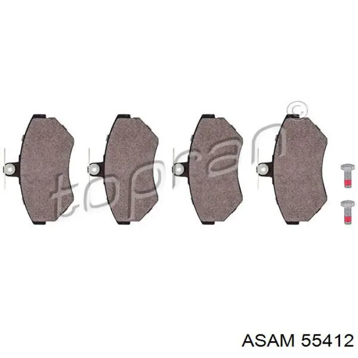 55412 Asam pastillas de freno delanteras