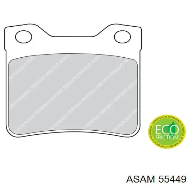 55449 Asam pastillas de freno traseras