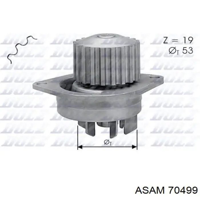 70499 Asam bomba de agua