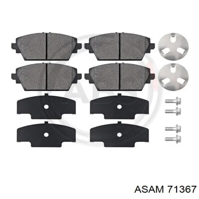 71367 Asam pastillas de freno delanteras