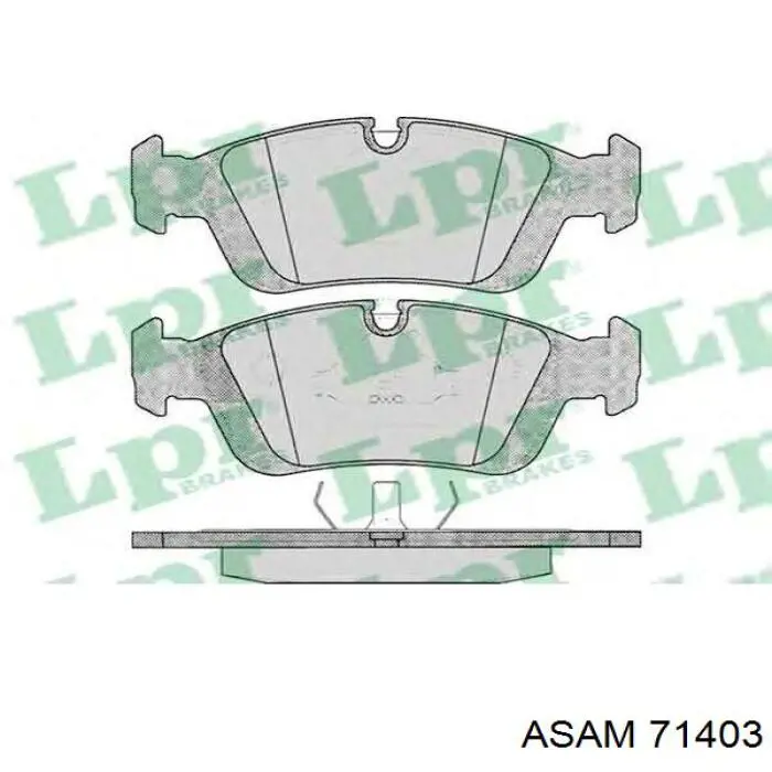 71403 Asam pastillas de freno delanteras