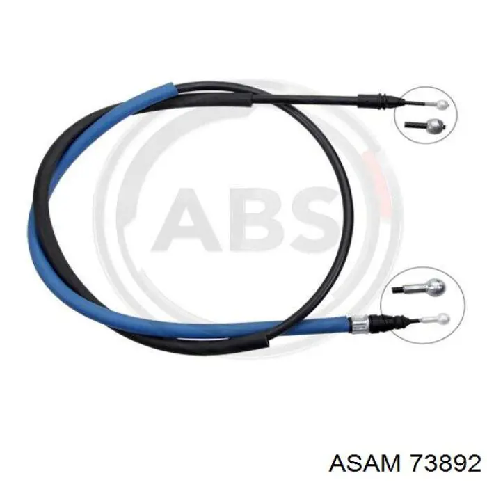 73892 Asam cable de freno de mano trasero derecho