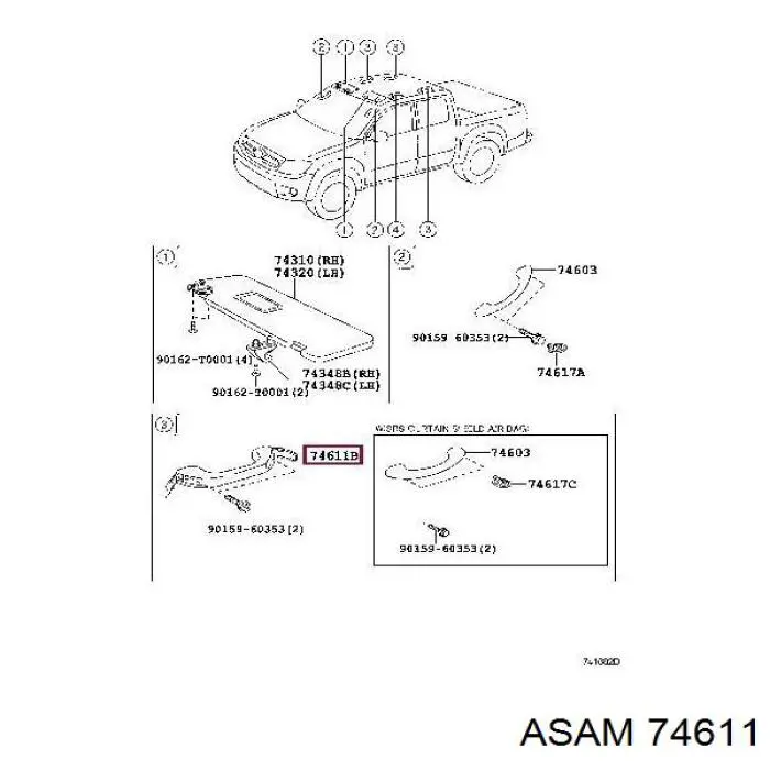 74611 Asam barra de acoplamiento