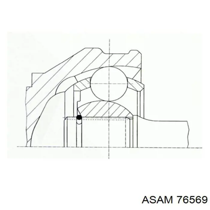 76569 Asam soporte de motor trasero