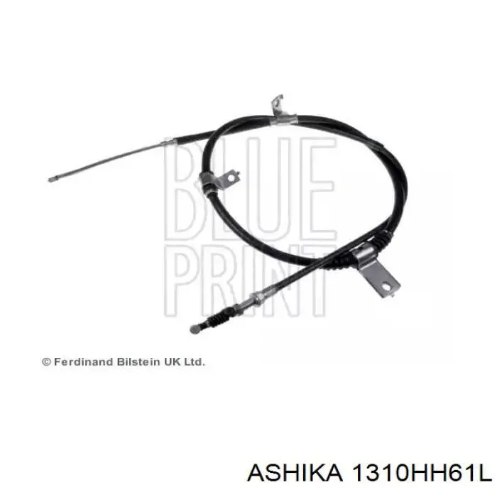 131-0H-H61L Ashika cable de freno de mano trasero izquierdo