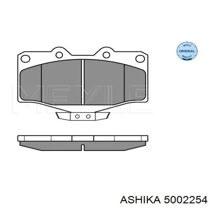 50-02-254 Ashika pastillas de freno delanteras