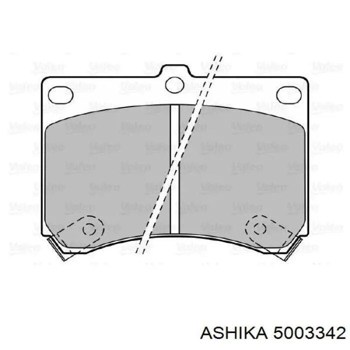 50-03-342 Ashika pastillas de freno delanteras