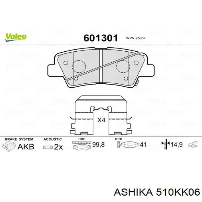  Pastillas de freno traseras para KIA Soul 3 