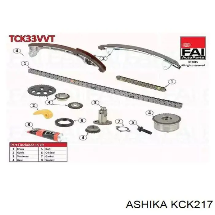  Kit de cadenas de distribución para Toyota FORTUNER N5, N6