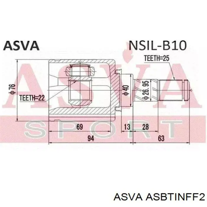  Fuelle, árbol de transmisión delantero interior para Nissan Micra K11