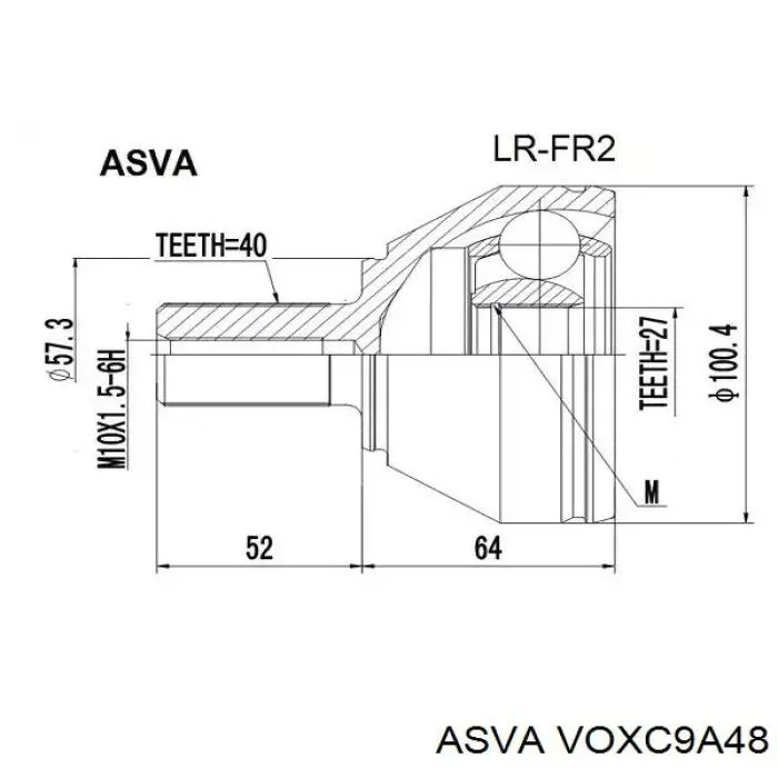  Junta homocinética exterior delantera para Volvo XC90 