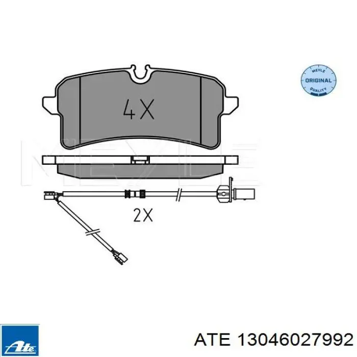 37963 ABS pastillas de freno traseras