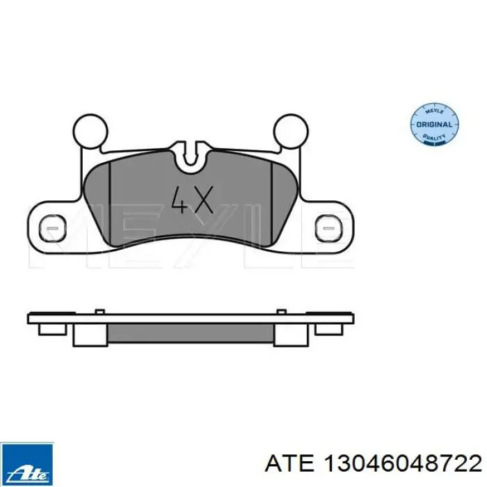 13.0460-4872.2 ATE pastillas de freno traseras