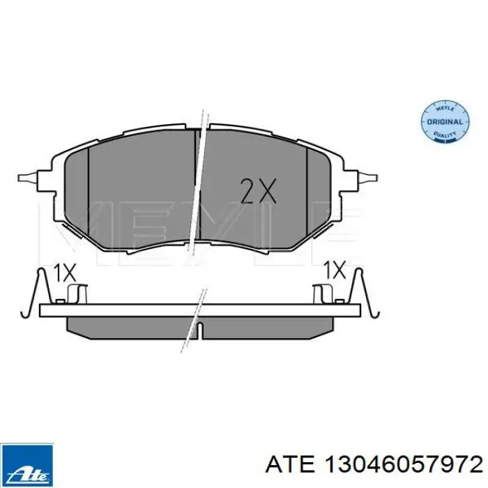 13046057972 ATE pastillas de freno delanteras