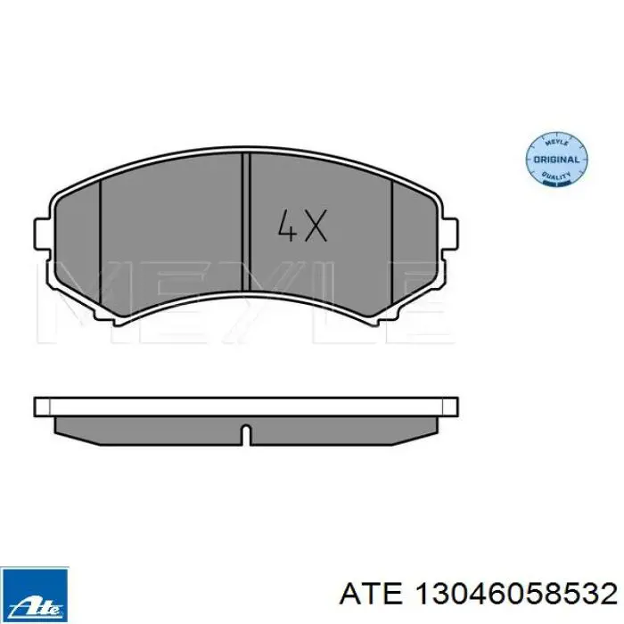 13.0460-5853.2 ATE pastillas de freno delanteras