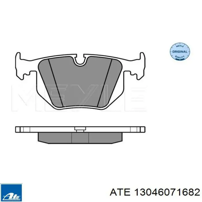 13.0460-7168.2 ATE pastillas de freno traseras