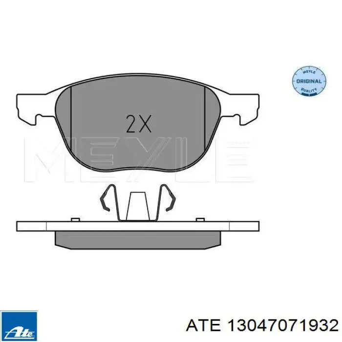 13.0470-7193.2 ATE pastillas de freno delanteras