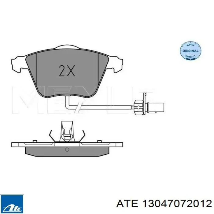 13047072012 ATE pastillas de freno delanteras