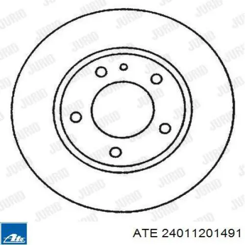 24.0112-0149.1 ATE disco de freno trasero