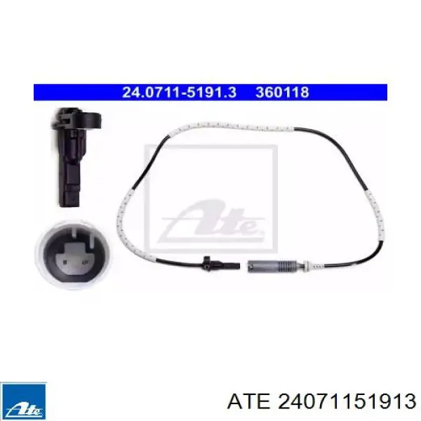 24.0711-5191.3 ATE sensor abs trasero