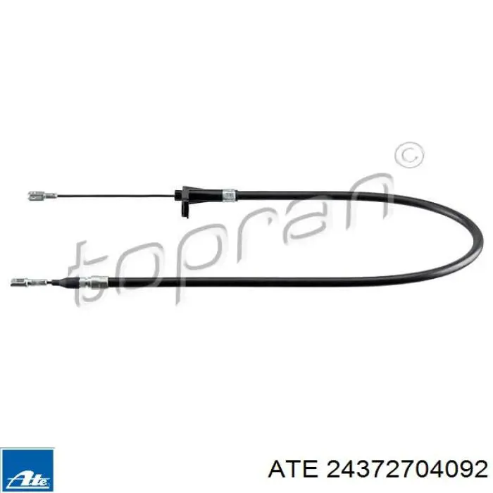 24372704092 ATE cable de freno de mano trasero derecho/izquierdo