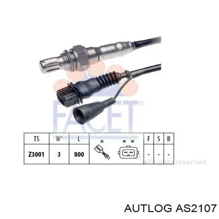 AS2107 Autlog sonda lambda