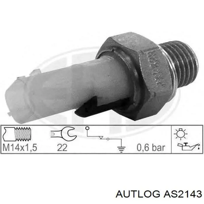 AS2143 Autlog indicador, presión del aceite