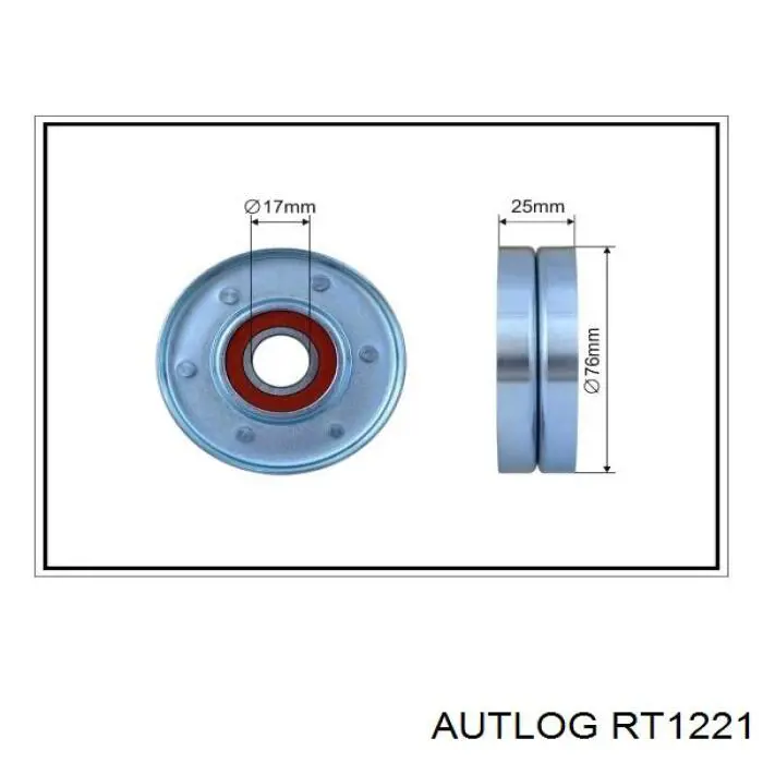 RT1221 Autlog tensor de correa, correa poli v