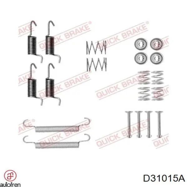  Kit de montaje, zapatas de freno traseras para KIA Soul 1 