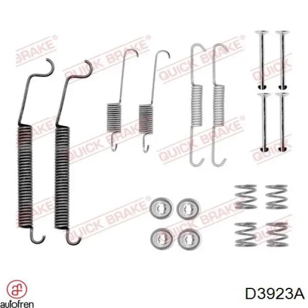 430868 Peugeot/Citroen kit de montaje, zapatas de freno traseras