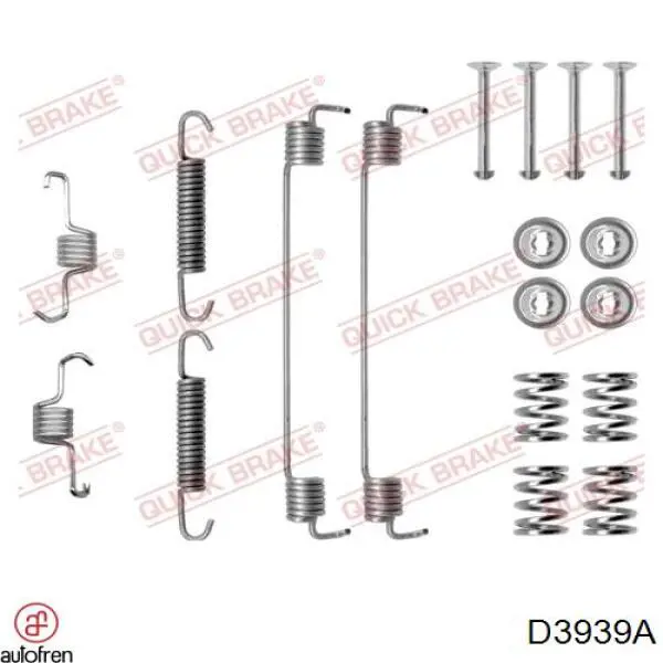 6001551411 Renault (RVI) kit de montaje, zapatas de freno traseras