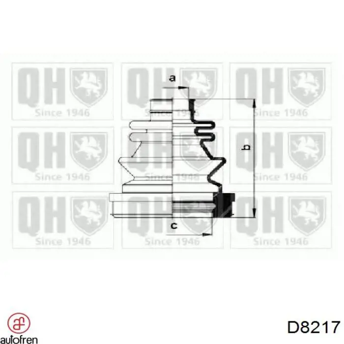 D8217 Autofren fuelle, árbol de transmisión delantero interior