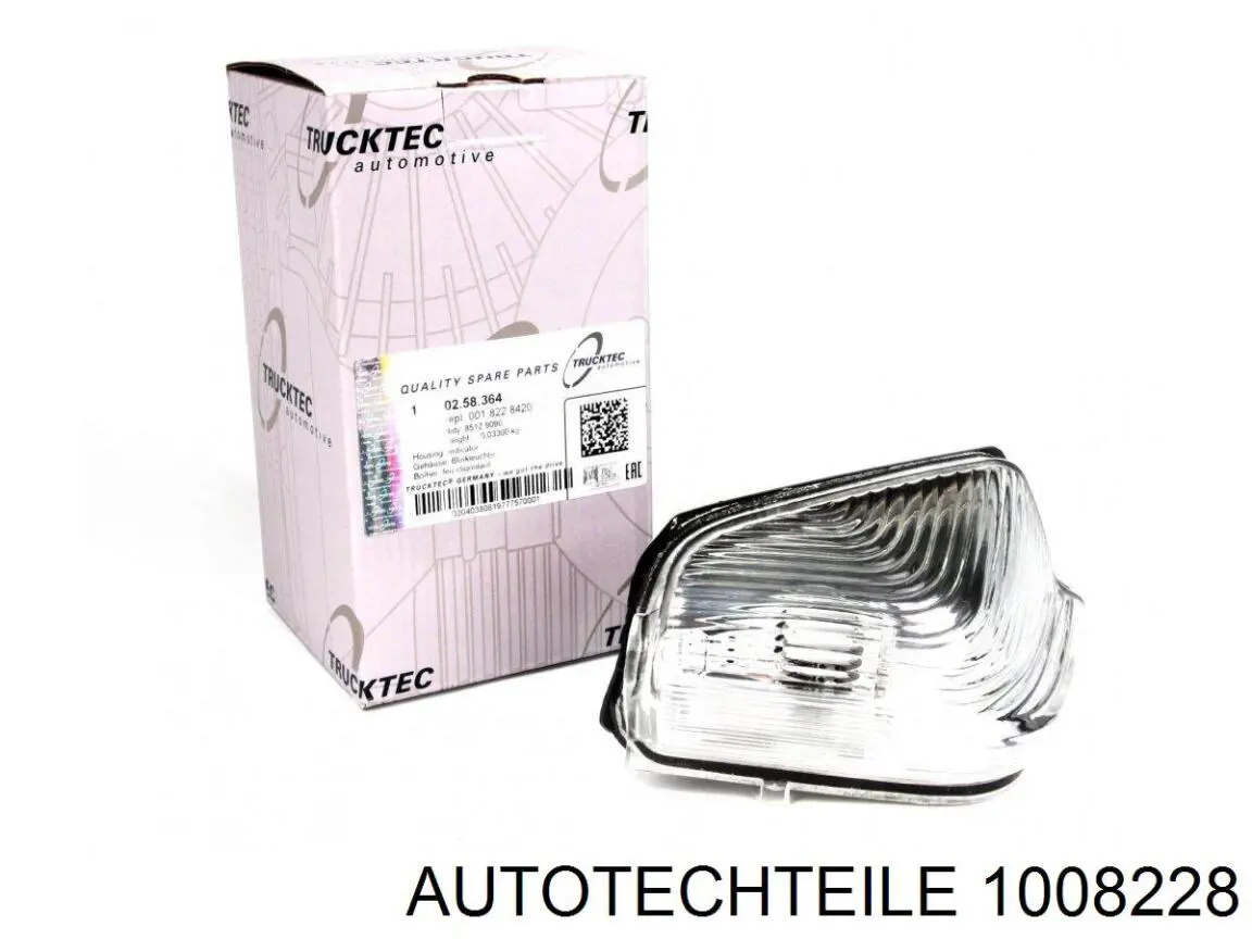 100 8228 Autotechteile luz intermitente de retrovisor exterior derecho