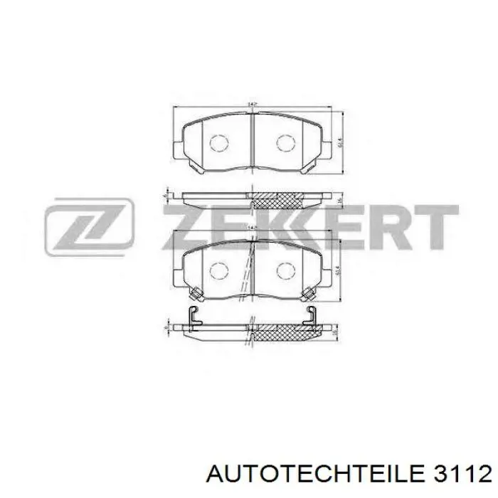 3112 Autotechteile soporte de barra estabilizadora trasera