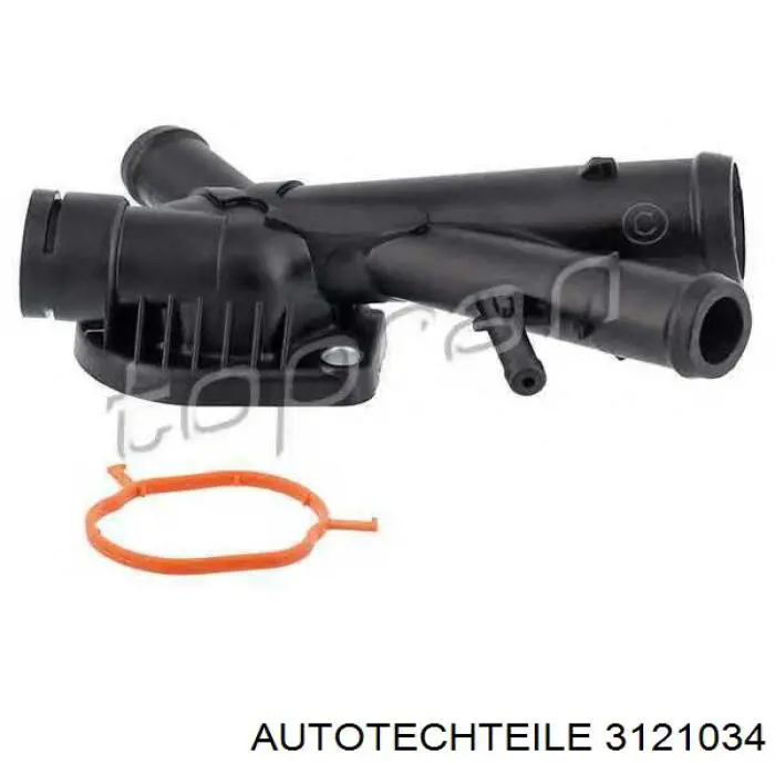 312 1034 Autotechteile brida del sistema de refrigeración (triple)