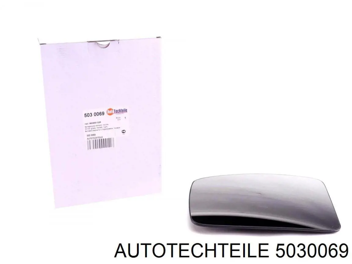 503 0069 Autotechteile cristal de espejo retrovisor exterior derecho