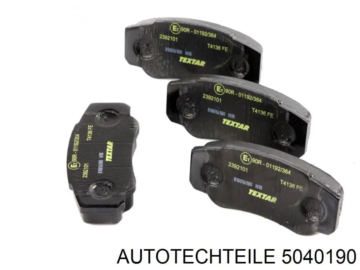 504 0190 Autotechteile pastillas de freno traseras