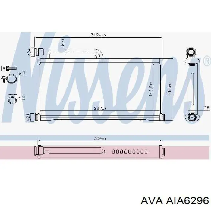 AIA6296 AVA radiador de calefacción