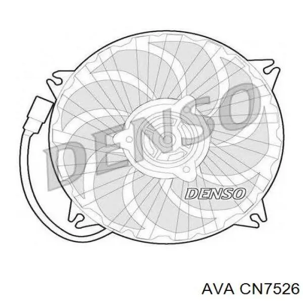 CN7526 AVA ventilador (rodete +motor refrigeración del motor con electromotor, izquierdo)