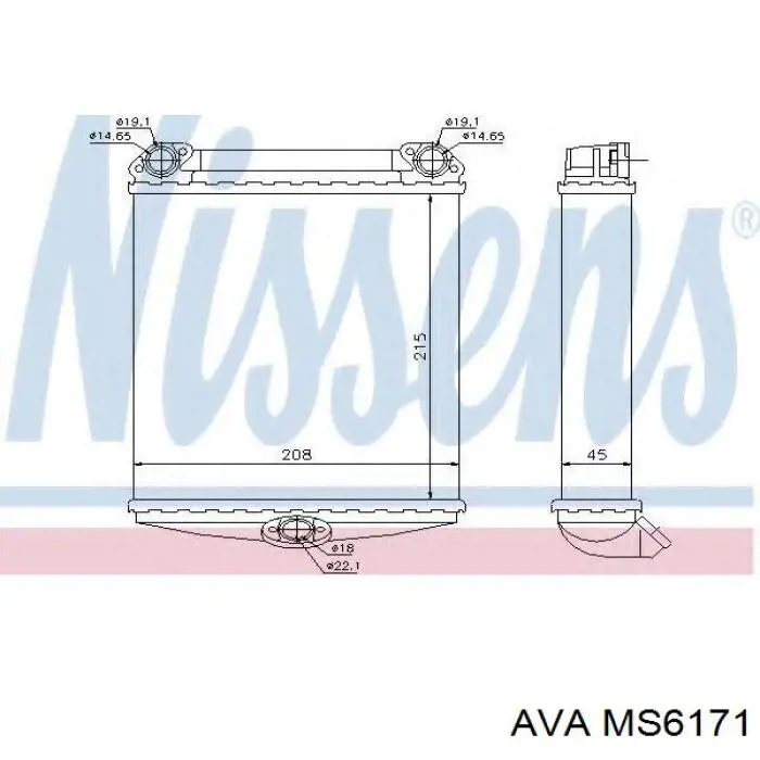 MS6171 AVA radiador de calefacción