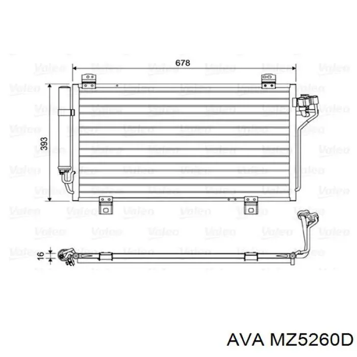 MZ5260D AVA condensador aire acondicionado