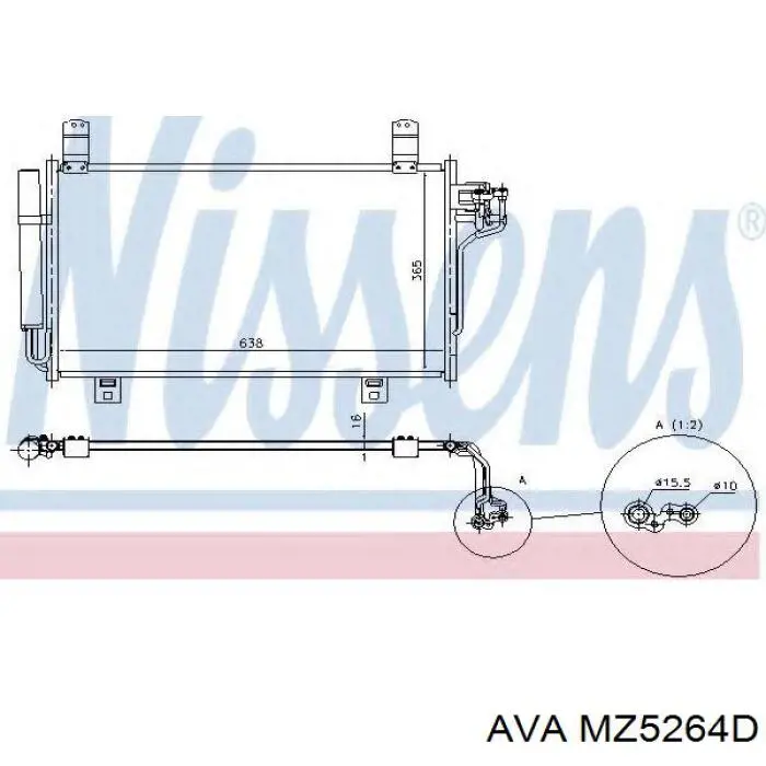 MZ5264D AVA condensador aire acondicionado