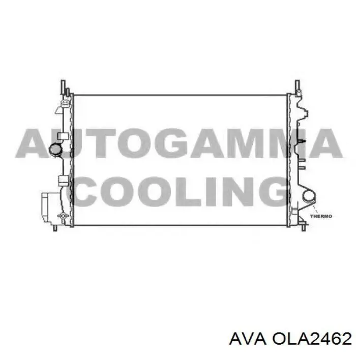 OLA2462 AVA radiador refrigeración del motor