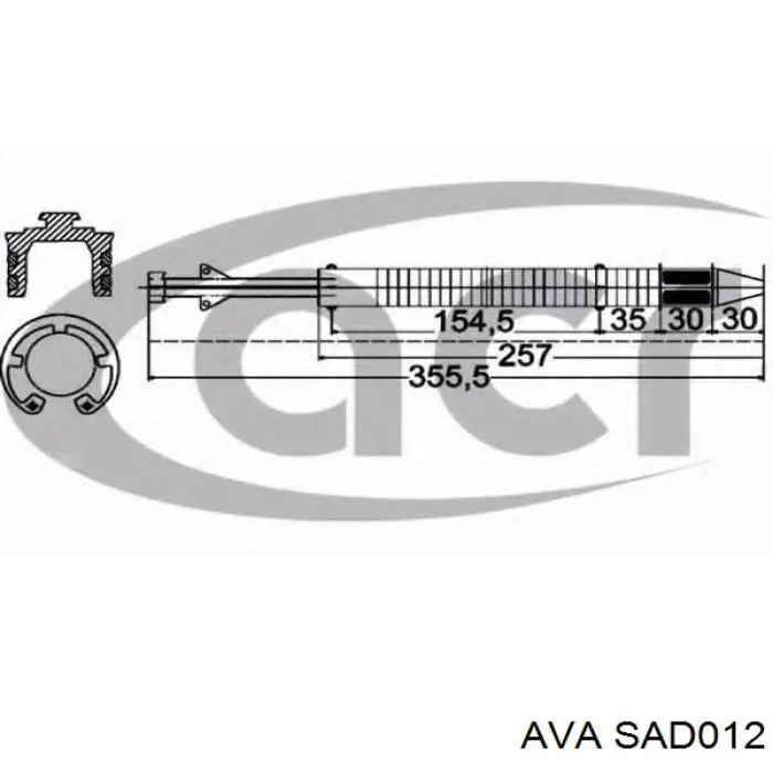 SAD012 AVA receptor-secador del aire acondicionado