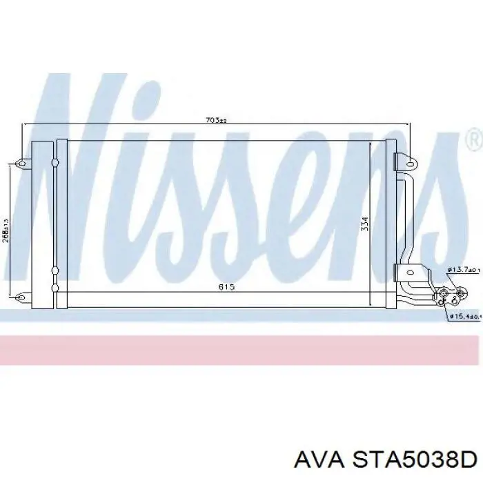 STA5038D AVA condensador aire acondicionado