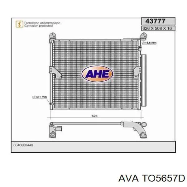 TO5657D AVA condensador aire acondicionado