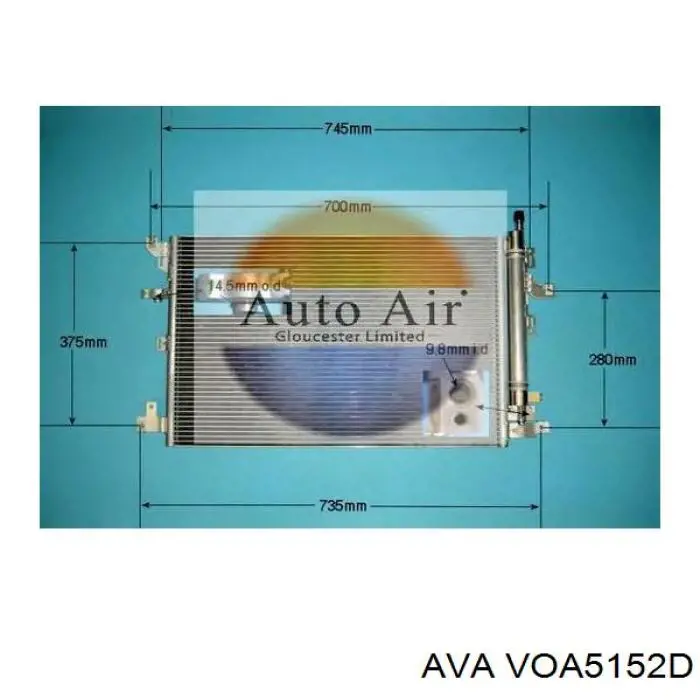 VOA5152D AVA condensador aire acondicionado