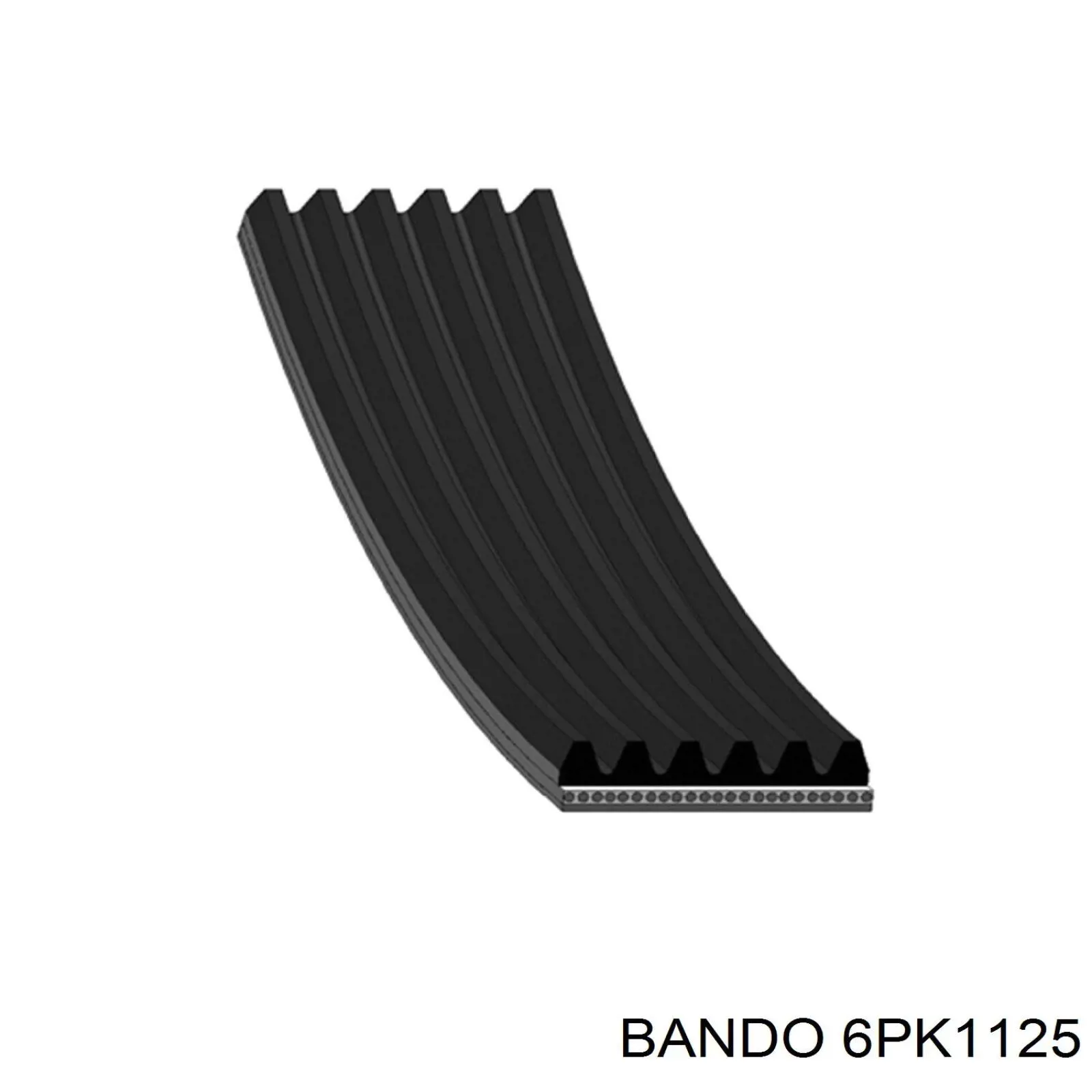 6PK1125 Bando correa trapezoidal